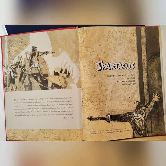 VINTAGE HB Spartacus 1960 Souvenir Film Program Stanley Kubrick Kirk Douglas - Picture 8 of 11